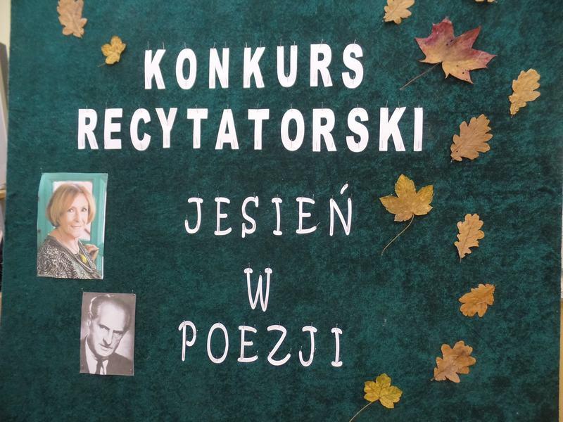 Szkolny Konkurs Recytatorski Jesień w poezji