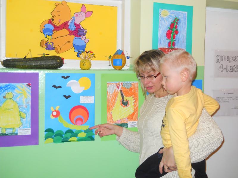 Wystawa pokonkursowa w przedszkolu