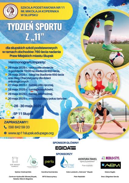 Plakat - Tydzień Sportu z 11