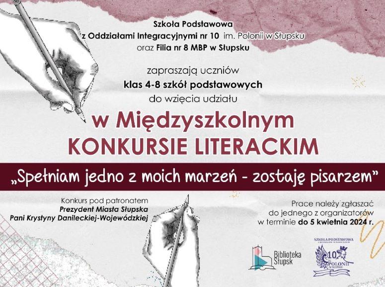 Zaproszenie do udziału w konkursie literackim