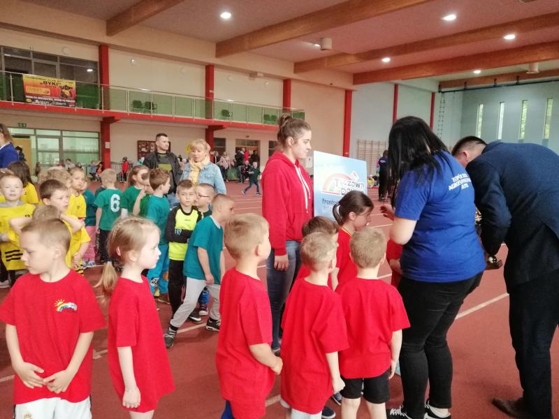 Reprezentacja „Tęczowej Doliny” na Letnich Mistrzostwach Słupskich Przedszkolaków w Piłce Nożnej – Słupsk 2019.