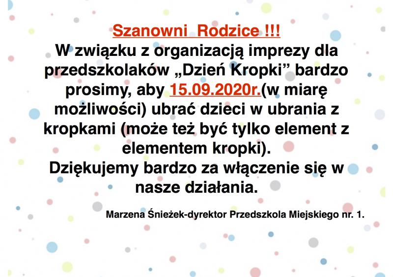 DZIEŃ KROPKI