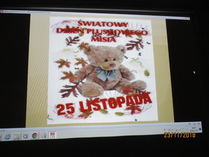,,Słoneczka''w bibliotece z okazji Dnia Misia