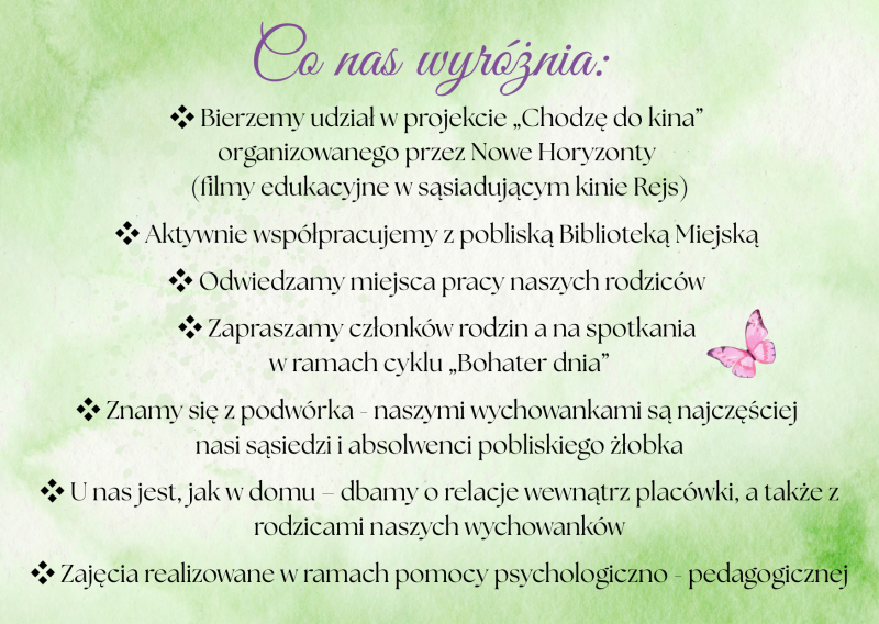 Co Nas wyróżnia