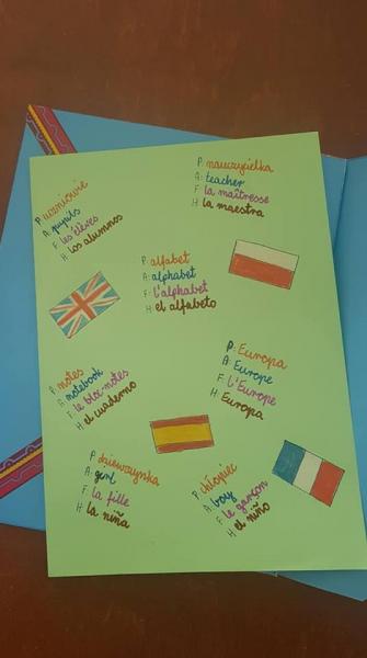 Listy powitalne dla szkół partnerskich.