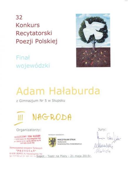 Wojewódzki Konkurs Recytatorski Poezji i Prozy Polskiej