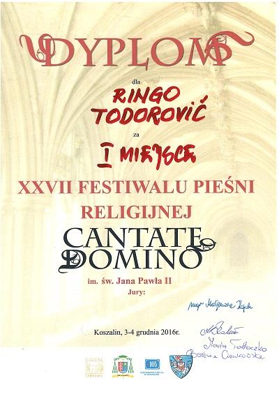 XXVII Festiwal Pieśni Religinej CANTANTE DOMINO