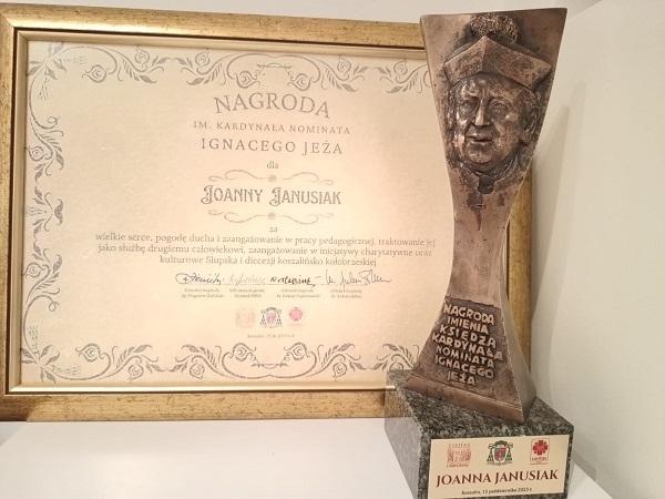 Wyróżnienie dla Pani Joanny Janusiak.
